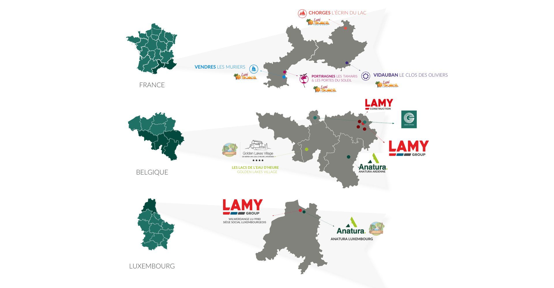 Carte des projets Lamy Group